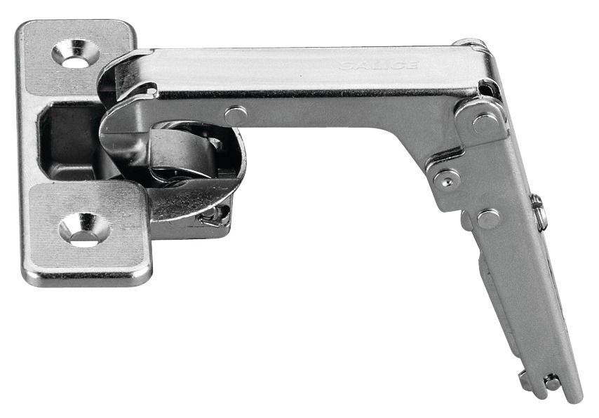 PieCut Corner Hinge, Salice, 70° Opening Angle, NickelPlated B